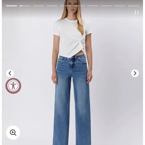 NWT Lovervet Women's Tummy Control High-Rise Baggy Wide Denim – Size 30/11